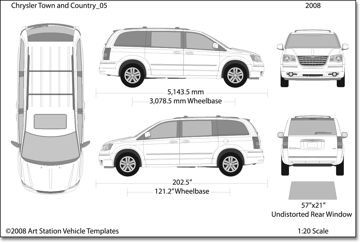 Town Country Vehicle Template